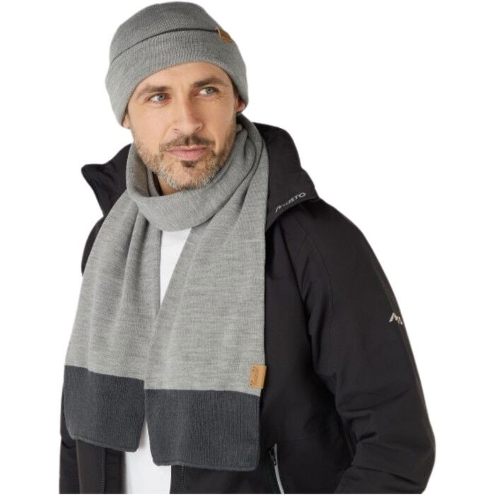 2024 Musto Conjunto De Gorro Y Bufanda 86123 - Grey Melange